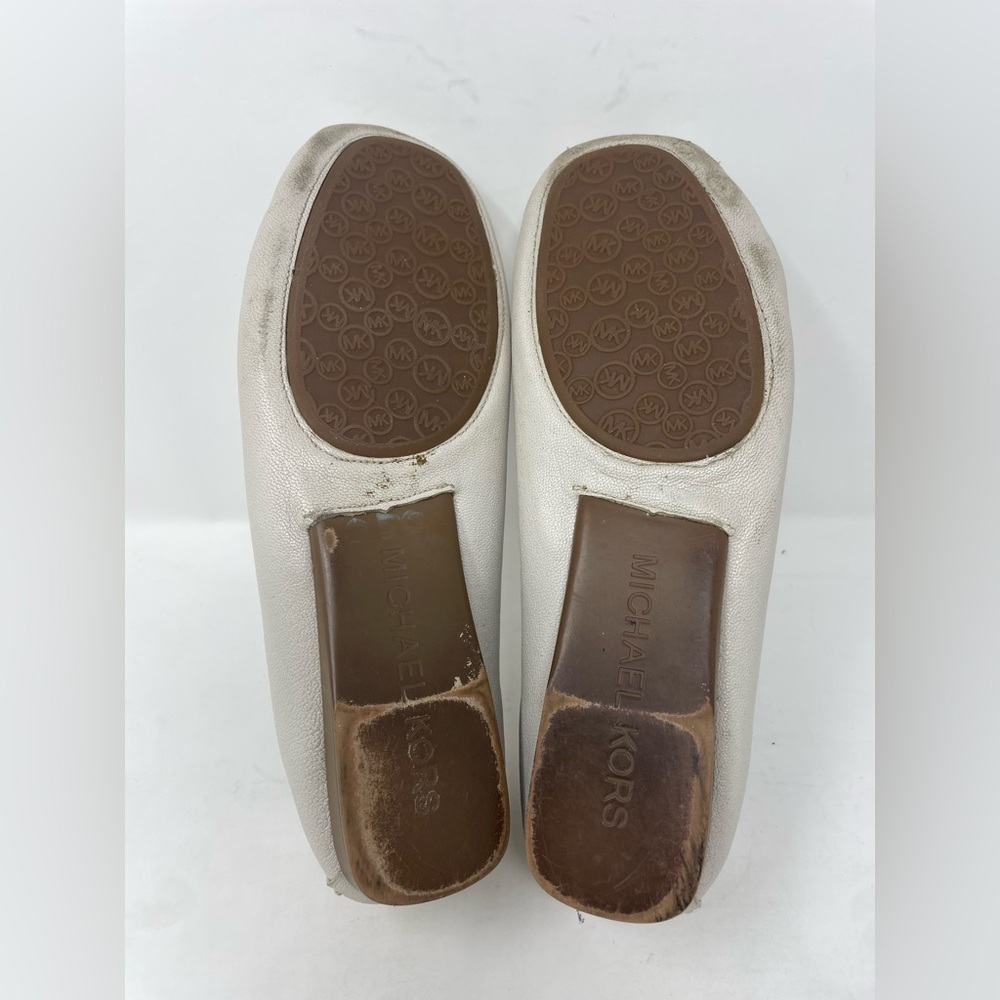 Michael Kors Women Gray Leather Loafers Flats Size 9.5 - Picture 9 of 9